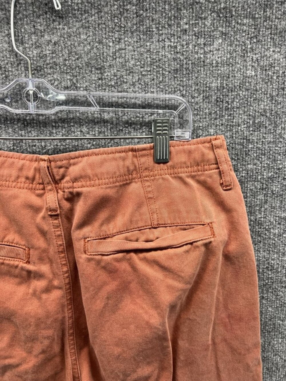 Free People Pants Men 30 Orange Chino Cotton Flat Front Relaxed Straight - Picture 10 of 11
